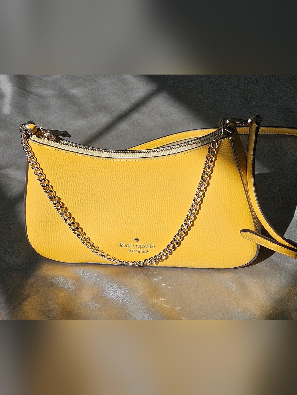 Kate Spade Yellow Chain Shoulder Bag